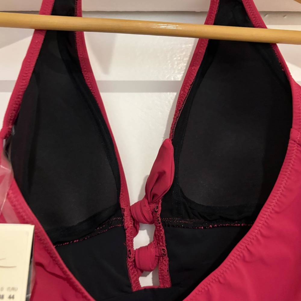 NWT Gottex Pink Bow Swimsuit Top Tankini Size 10 - Picture 3 of 9